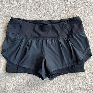 Lululemon Black Shorts (Run Speed Squat size 6)